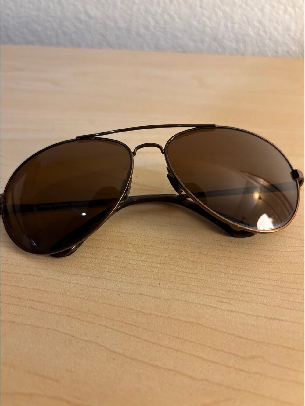 Tommy Bahama TB6001 Sunglasses Hickory Brown Polarized Aviator Used